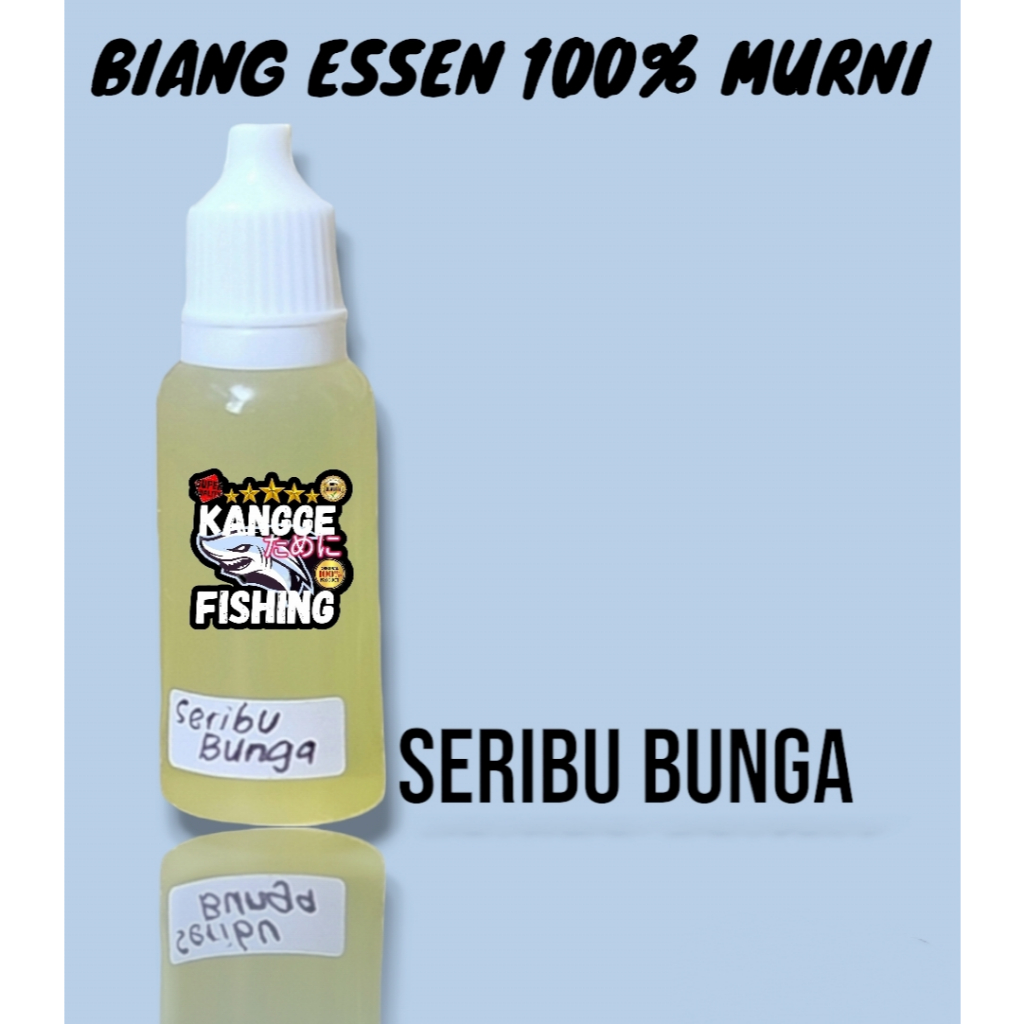 SERIBU BUNGA//BIANG ESSSEN MURNI//PENAMBAH AROMA UMPAN PANCING//5-ML//15- ML// 30- ML // ESSEN BIANG