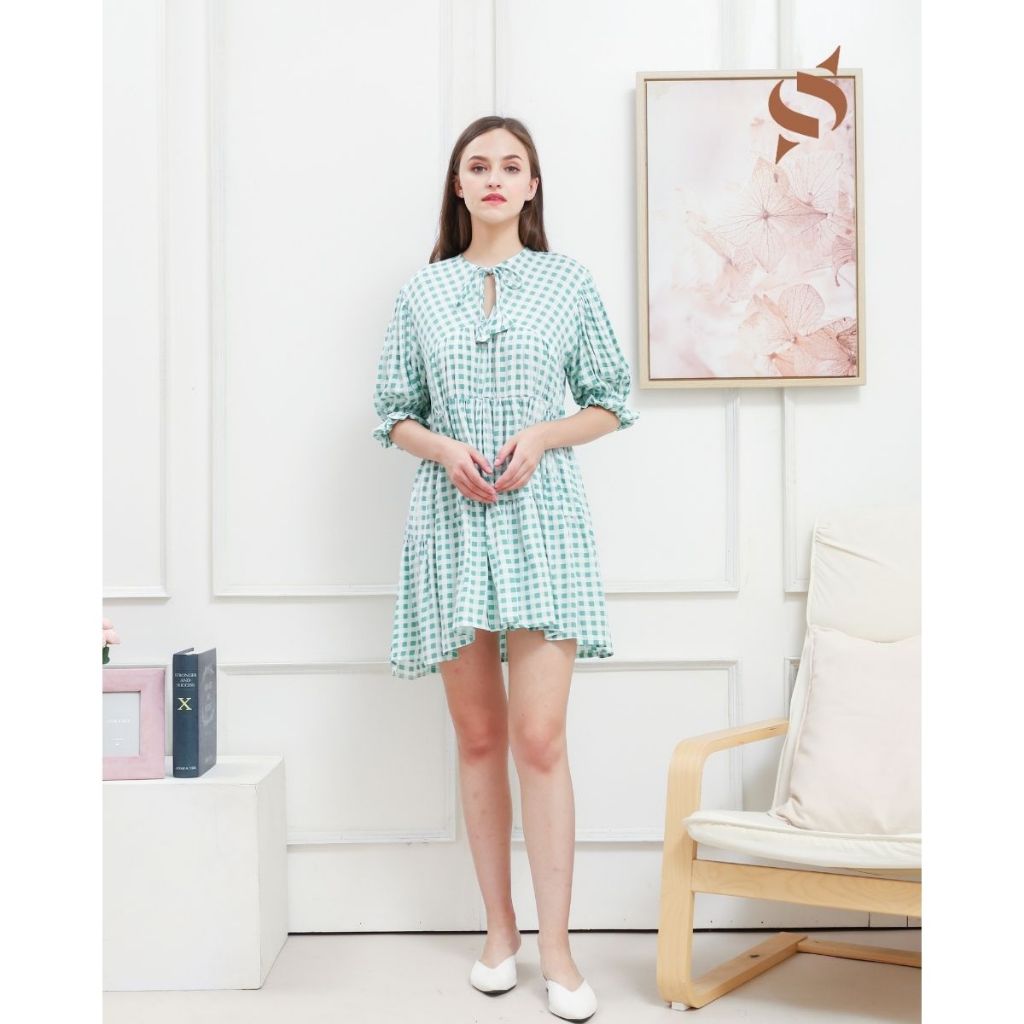 Donita Dress Outfit Remaja Baju Jalan Jalan Wanita Model Korean Style