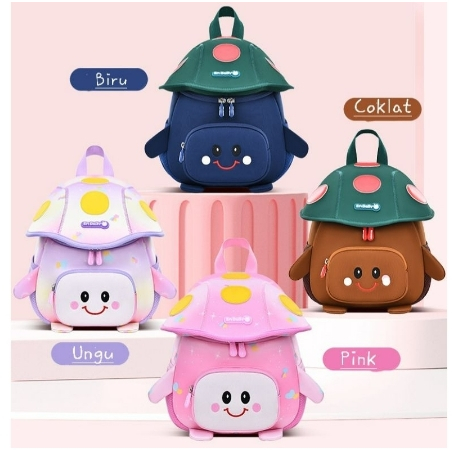 Tas Ransel Anak 3D Motif Jamur