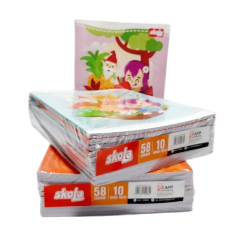 

buku tulis skola 58 lembar isi 10 buku