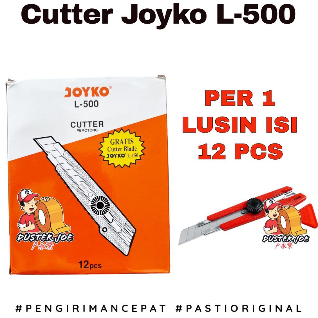 

[PER 1 PACK] Cutter Besar Joyko L 500 / L500 (ISI 12 PCS)