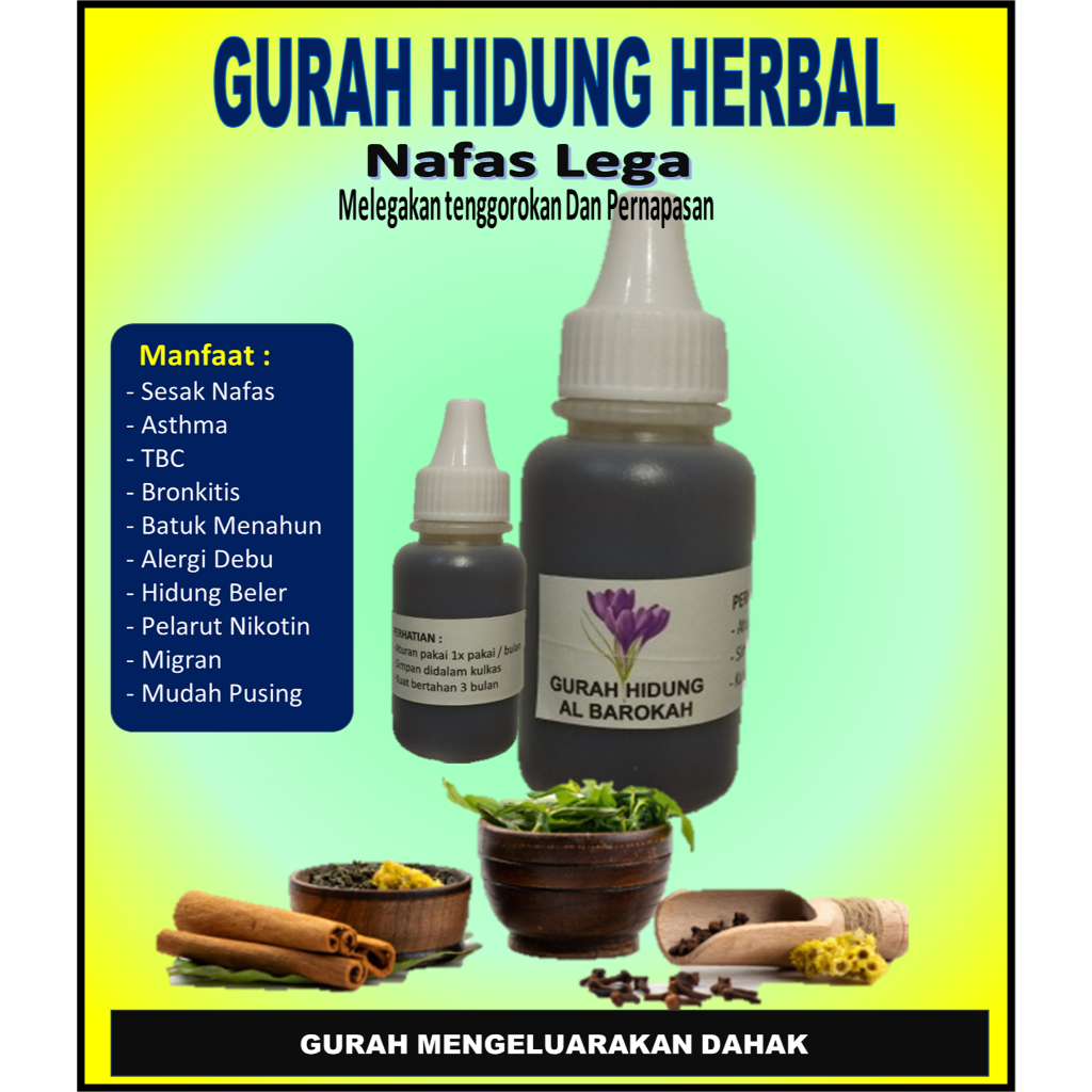 Herbal Gurah Hidung Dan tenggorokan Obat Herbal Gurah Mandiri paket besar