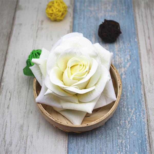 Bunga Mawar Besar  Artificial Beludru Plastik Dekorasi