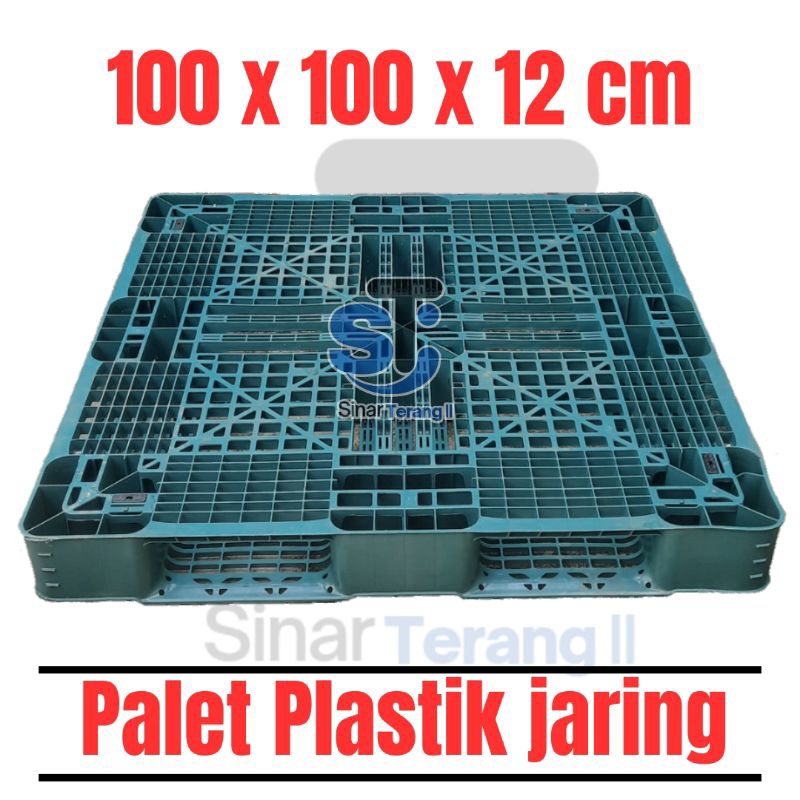 [ KURIR TOKO ] Palet Plastik 100x100x12cm / Palet Plastik Jaring / Palet Plastik Tatakan Barang / Pa