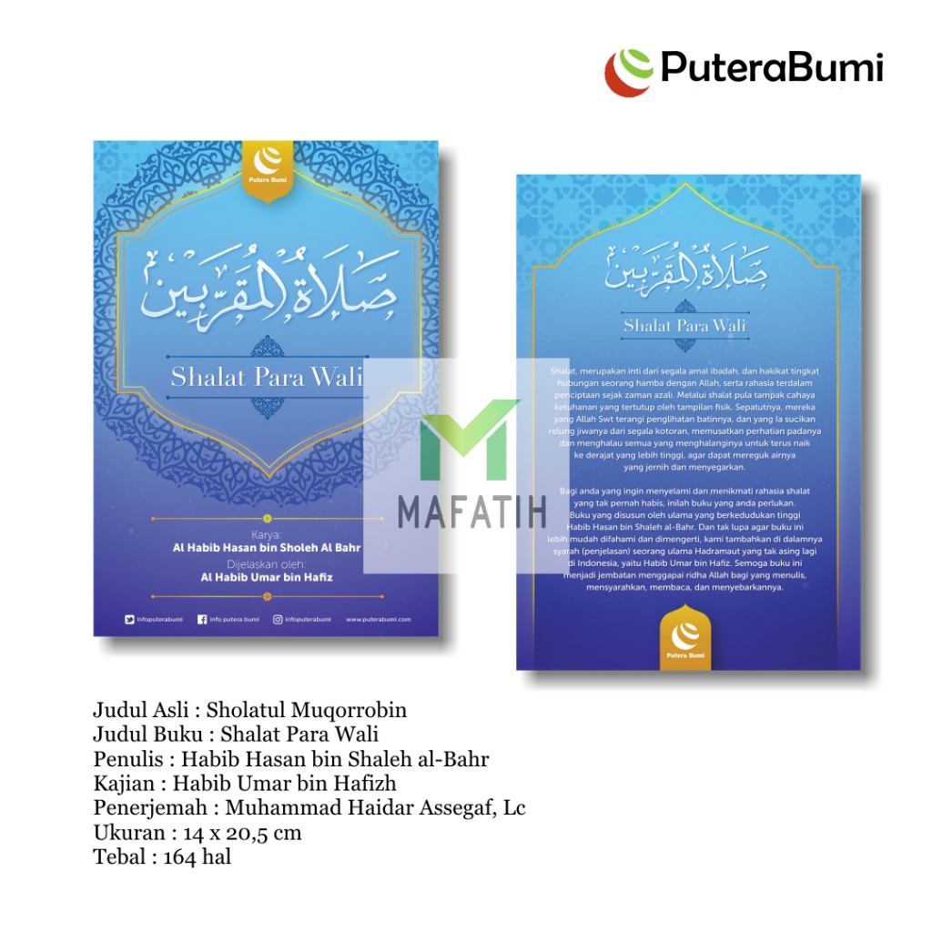 Buku Shalat Para Wali: Terjemah Sholatul Muqorrobin Habib Umar bin Hafidz Hafizh Sholat Putera Bumi