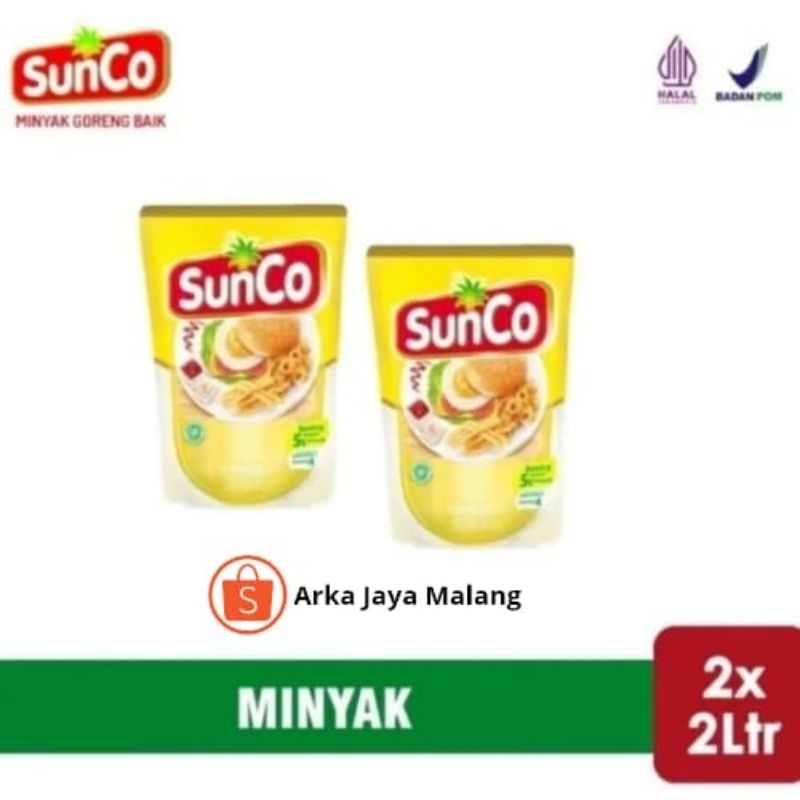 

Paket Bundling Minyak Goreng Sunco 2 Liter x 2 Pouch