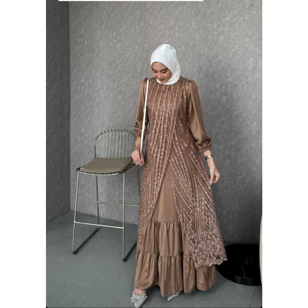 KALEAOUTFIT - DIANDRA DRESS - GAMIS JUMBO TERMURAH - BAJU KONDANGAN KEKINIAN - KOREAN STYLE - COD