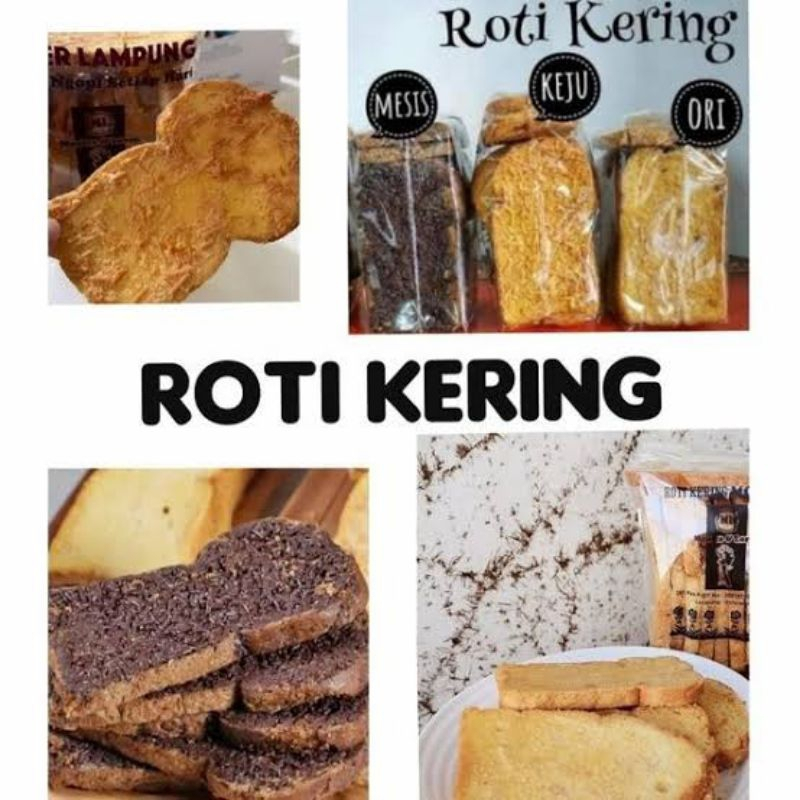 

ROKER Roti Kering Monica Lampung Premium / Roti Kering Cokelat Original Roker Lampung