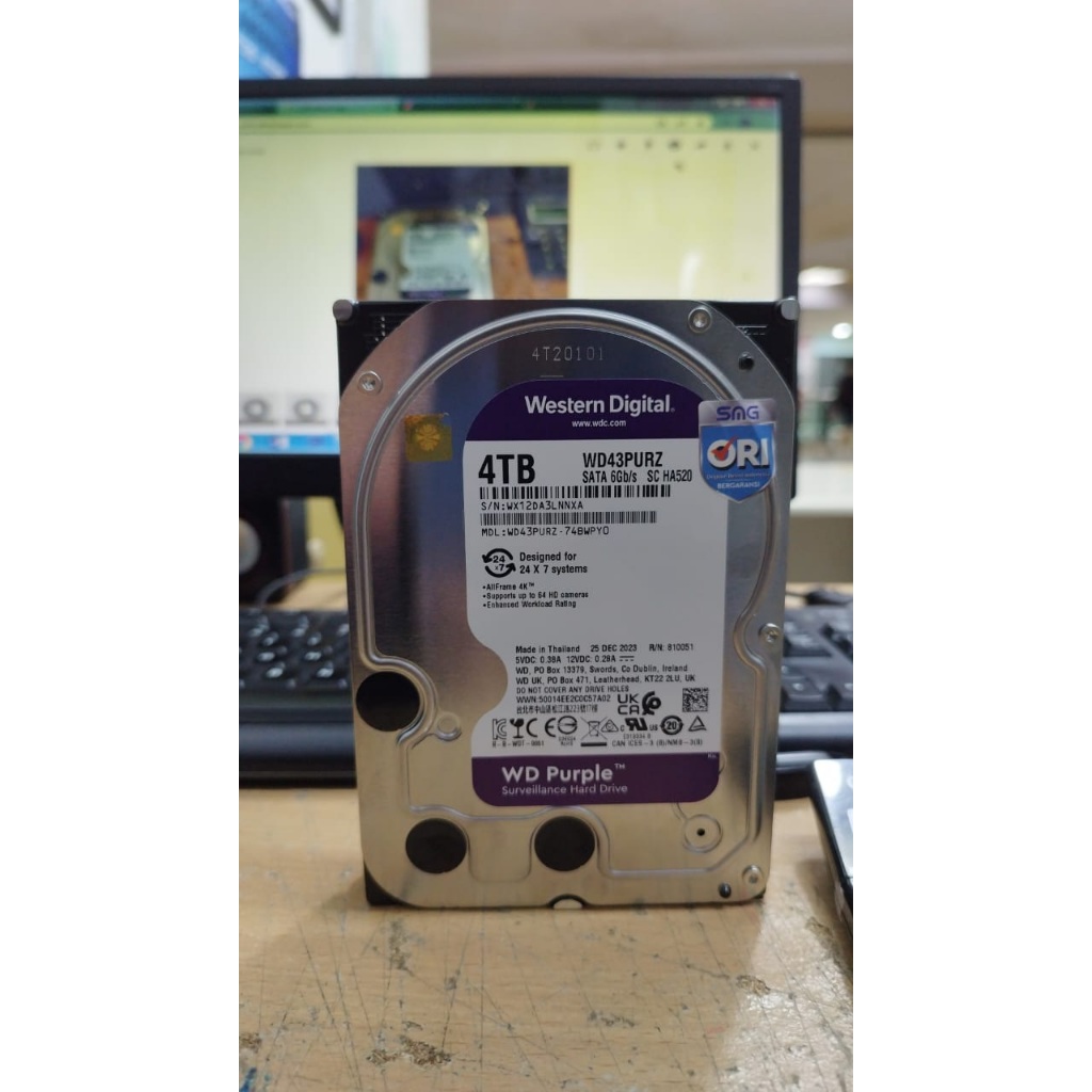Harrdisk WD purple 4 TB