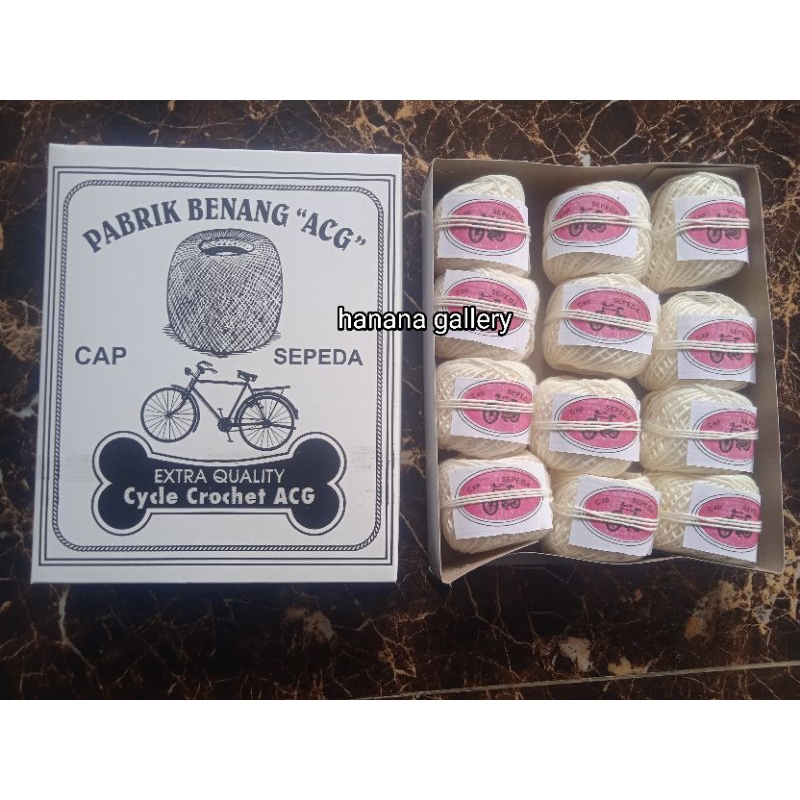 Benang kasur / bola kasur / Benang bangunan cap SEPEDA 1 pack isi 12 pcs