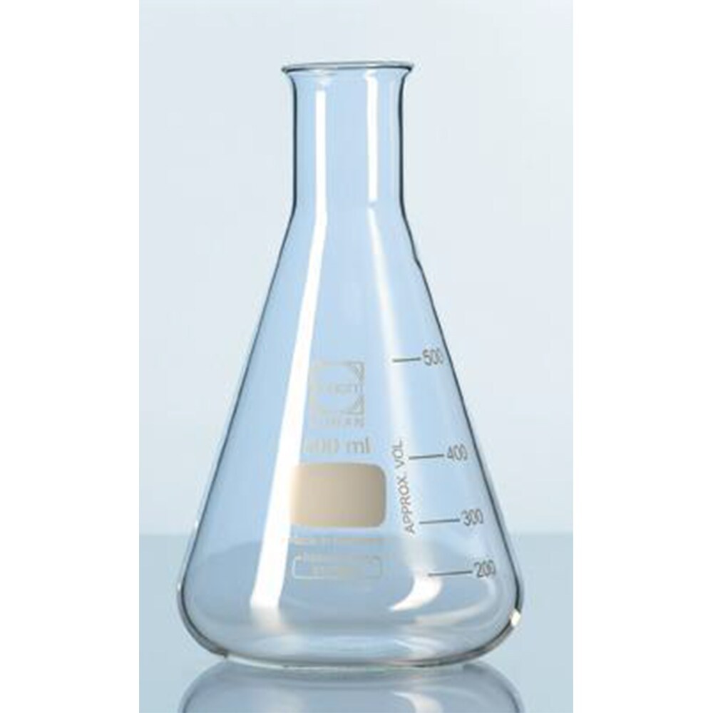 DURAN Erlenmeyer glass NN 250 ml Labu Erlenmeyer leher kecil