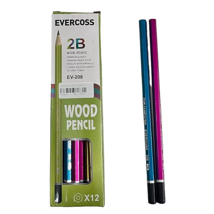 

PENSIL EVERCOSS 2B wood pencil EV 208