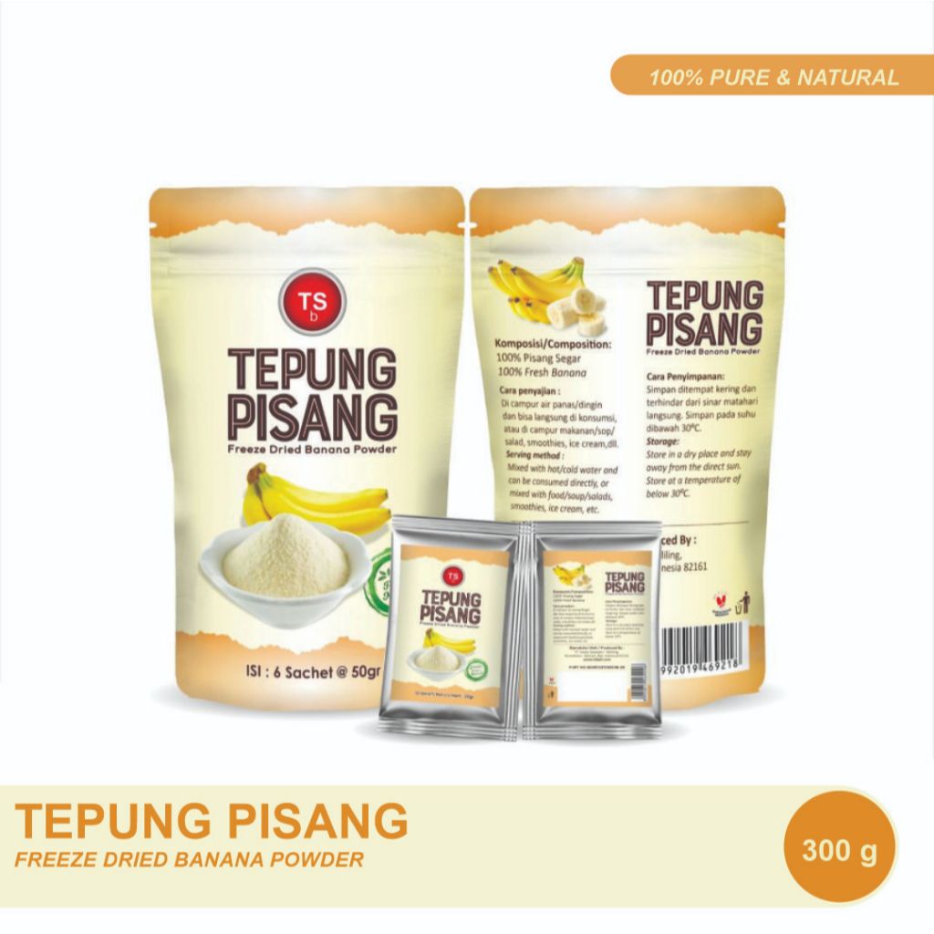 

Freeze Dried Banana Powder Pure/Bubuk Pisang 100% Asli