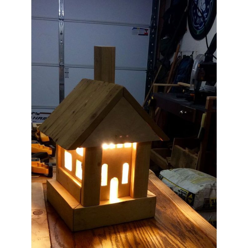 RUMAH miniatur dari stik es krim