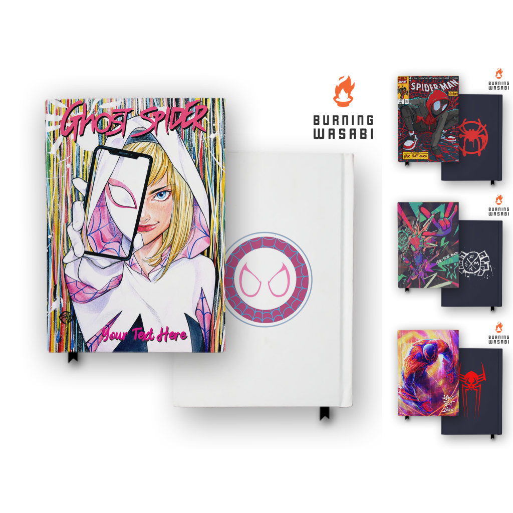 

Buku Catatan Notebook Spiderman Across The Universe Ghost Spider Gwen Stacey Custom Jurnal Agenda Diary Hardcover A6 A5