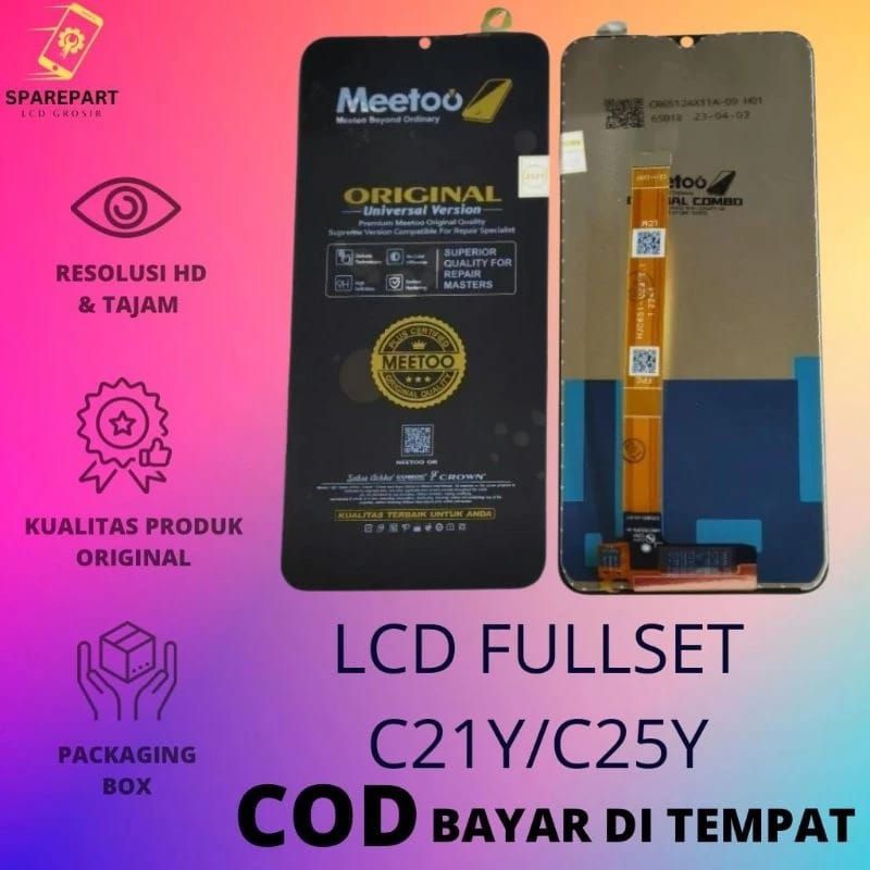 LCD FULLSET REALME C21Y / C25Y ORIGINAL LCD