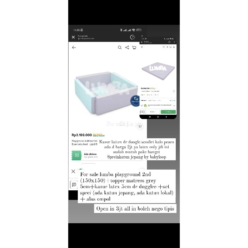 preloved set lumba playground