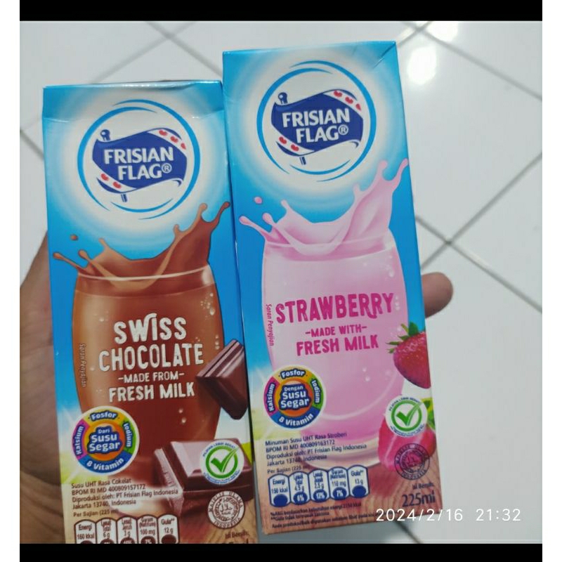 

Susu Frisian flag UHT 225ml susu kotak