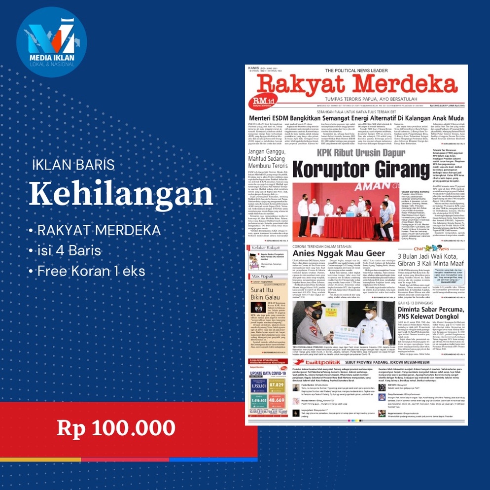 KODE F78A IKLAN KORAN KEHILANGAN BPKB STNK AJB SHM 1 MEDIA