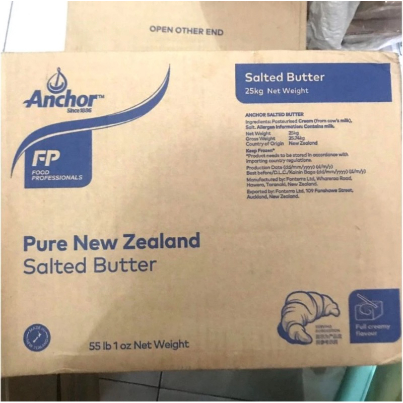 

ANCHOR SALTED Butter 1 kg Repack Mentega ASIN Wangi dan Enak