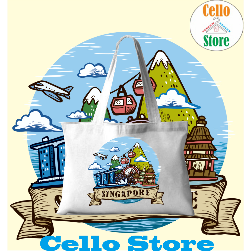 TAS TOTEBAG OLEH OLEH SINGAPORE