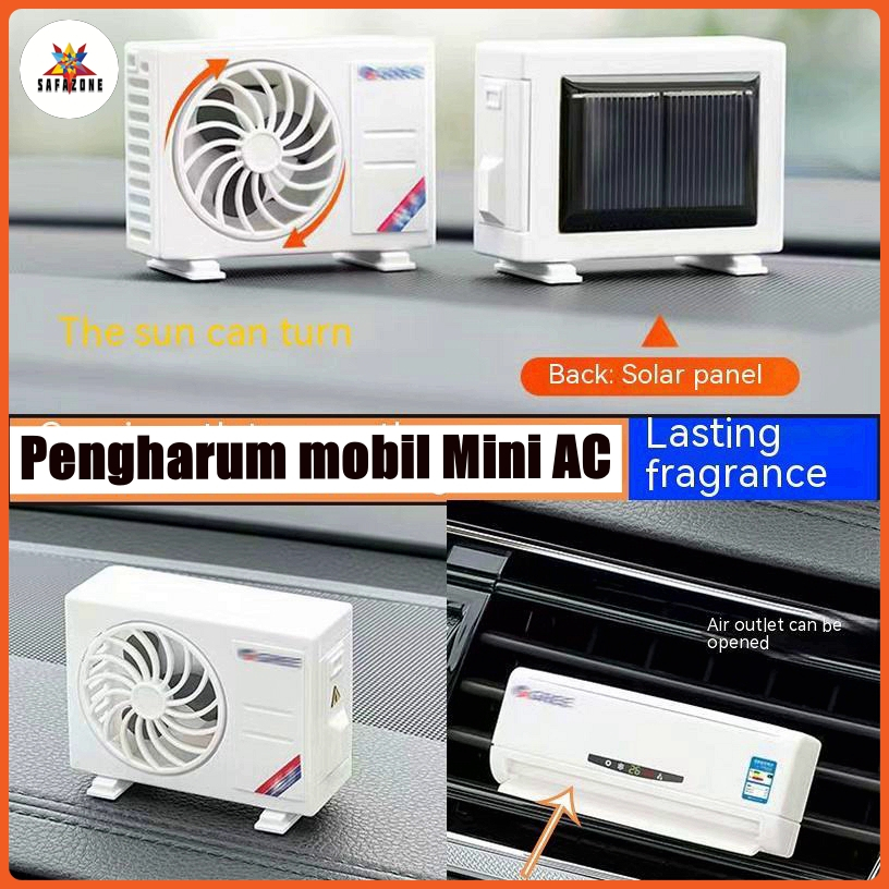 Parfum Mobil Model AC Aromaterapi Tenaga Surya pengharum mobil mini AC