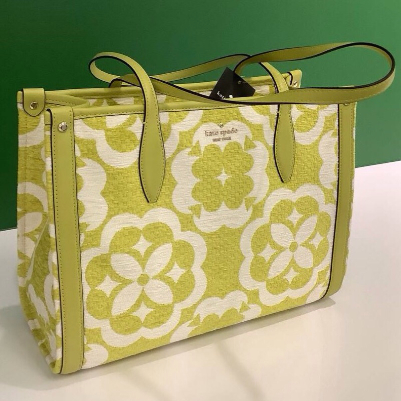TAS WANITA KS MARKET SPADE FLOWER JACQUARD KH206 TOTE BAG