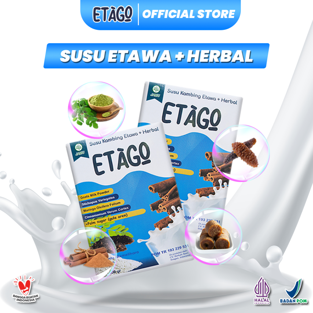 

ETAGO SUSU KAMBING ETAWA PLUS HERBAL Ampuh Atasi Kanker Benjolan Meningkatkan Daya Tahan Tubuh