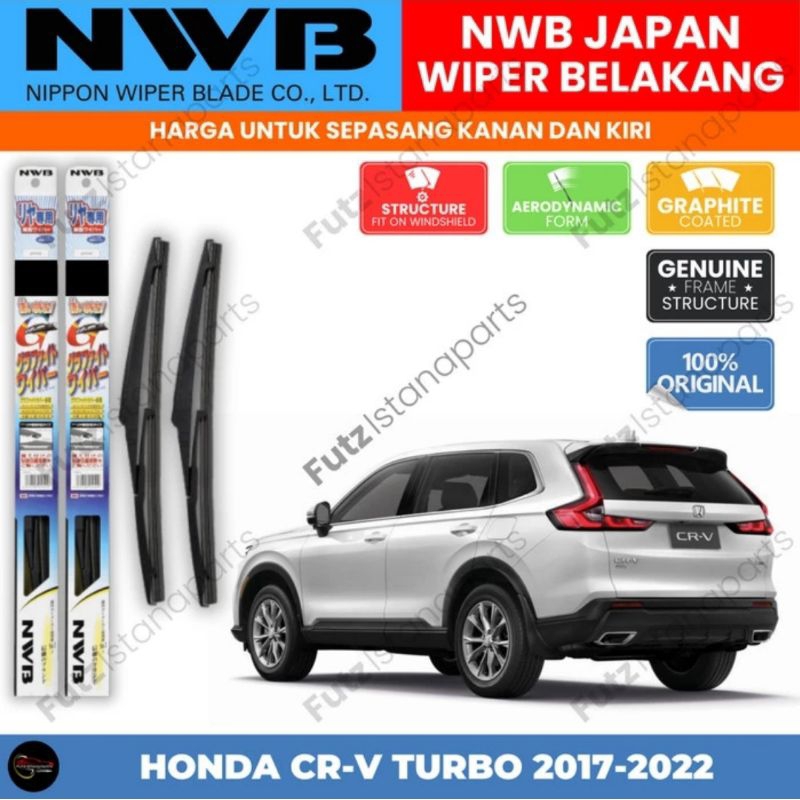 Wiper Belakang CRV Turbo 2017 - 2022 Original Merk NWB Japan
