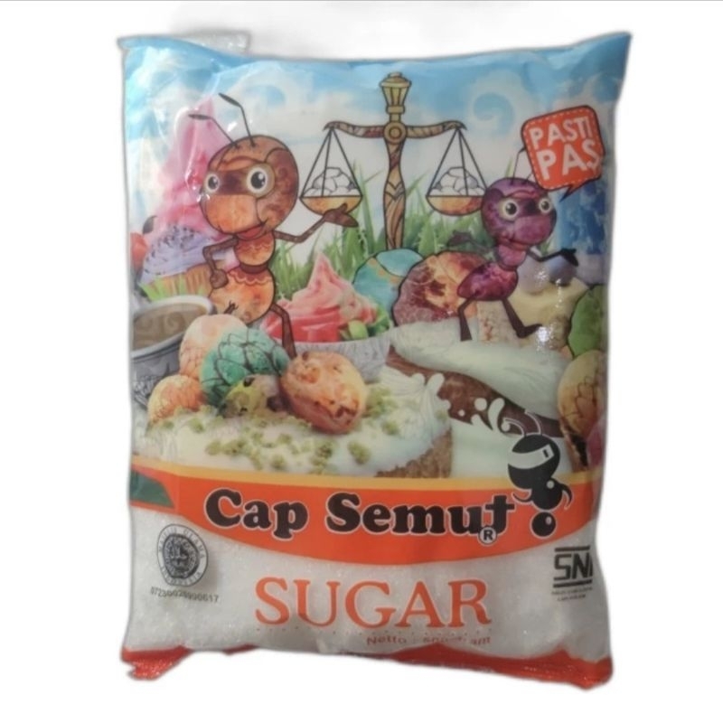 

Gula Pasir Putih Premium Semut kemasan 500 Gram Gr