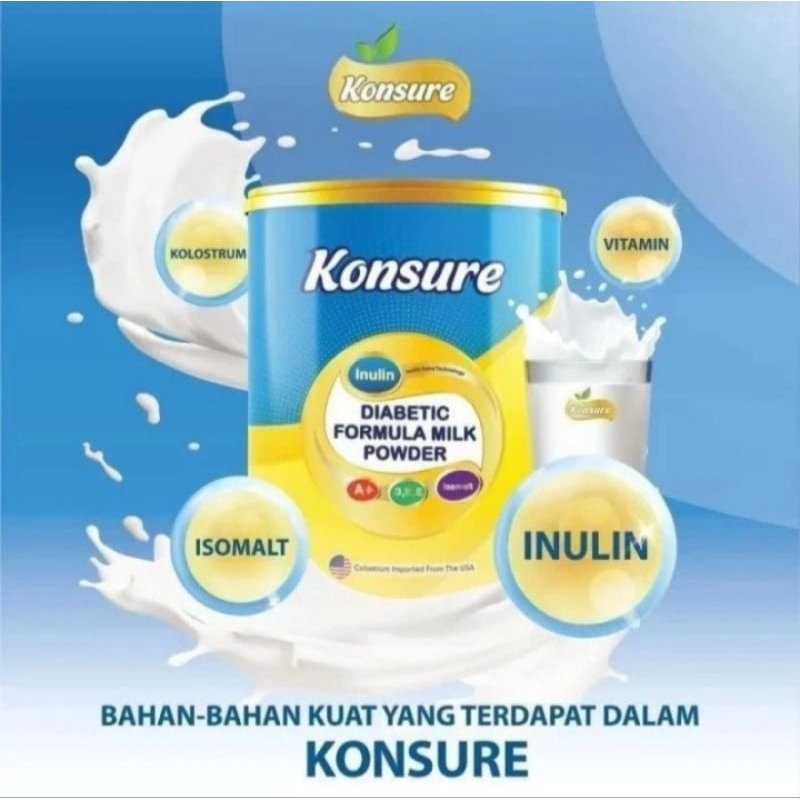 

KONSURE MILK SUSU POWDER DIABETES ISI 450 GRAM