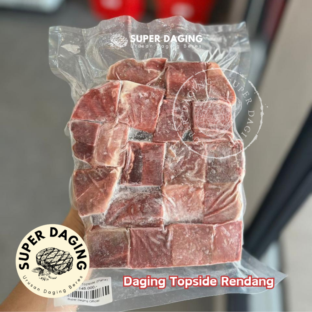 

Daging Sapi Rendang Impor / Beef Topside 1kg - Super Daging Palembang