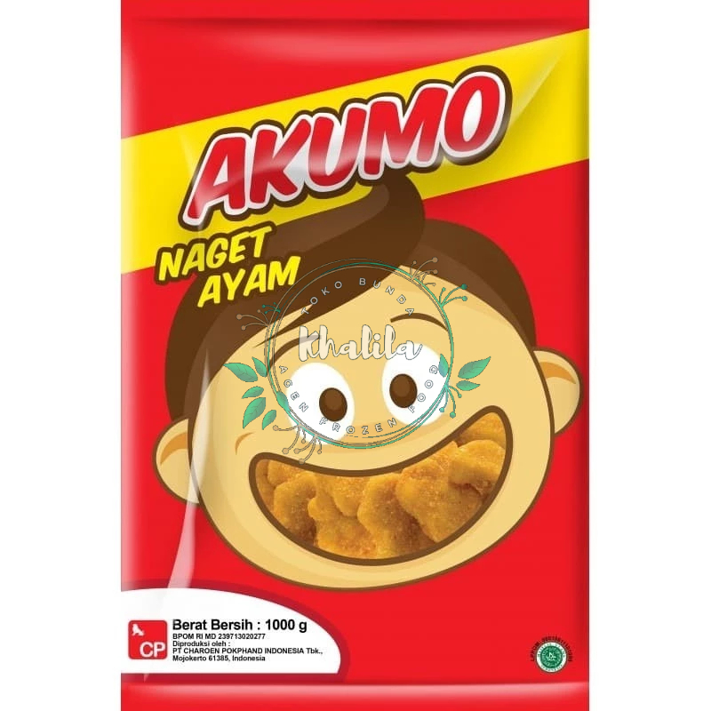 

Akumo Chicken Nugget Naget Ayam Kemasan 1 Kg 1Kg