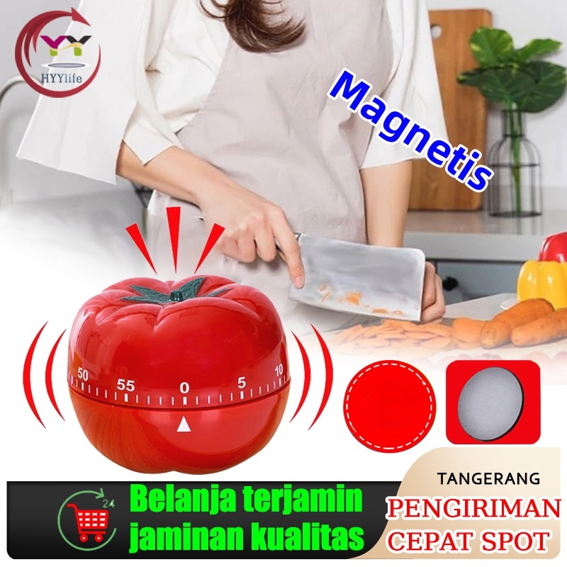 Timer Masak Kitchen Timer Alarm Masak Kitchen Alarm Mekanik - Tomat
