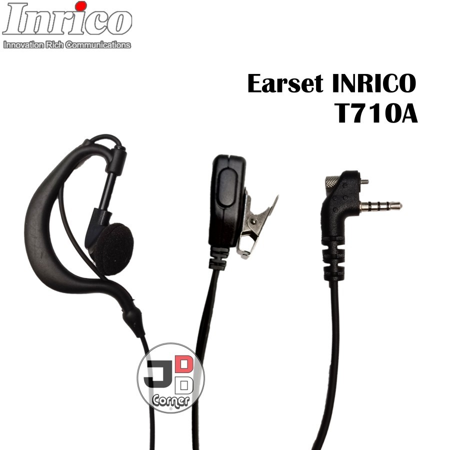 Earset HT Inrico T710A Model Kuping EPK-T7 ORIGINAL Earhook With Screw T710 T 710 EPKT7 Earphone Han