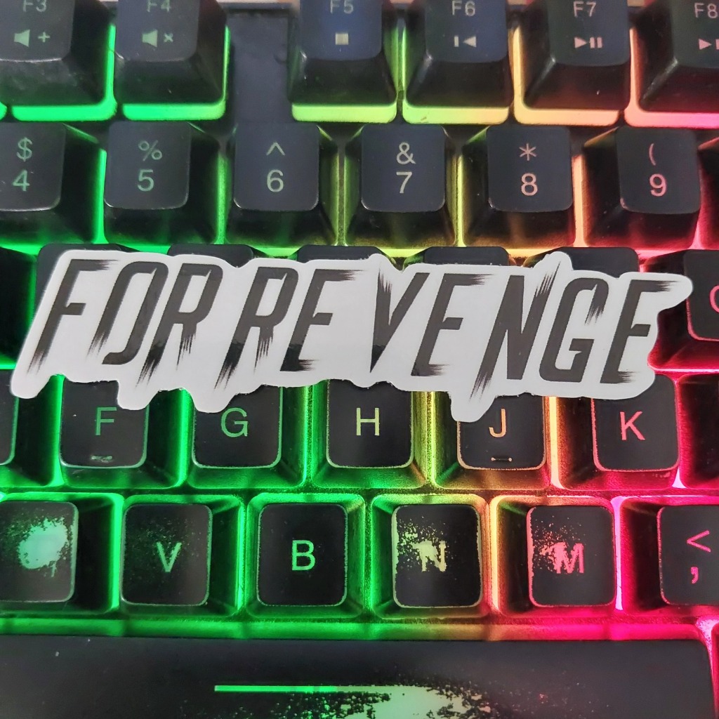 

FOR REVENGE LOGO - STICKER CUTTING / METAL / BAND INDIE / POP PUNK STIKER SATUAN / HELM / LAPTOP / HP