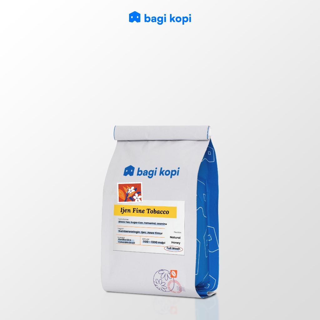 

Kopi Single Origin Arabica IJEN FINE Bagi Kopi - Ijen Full-Wash - Wholebeans 200 gram