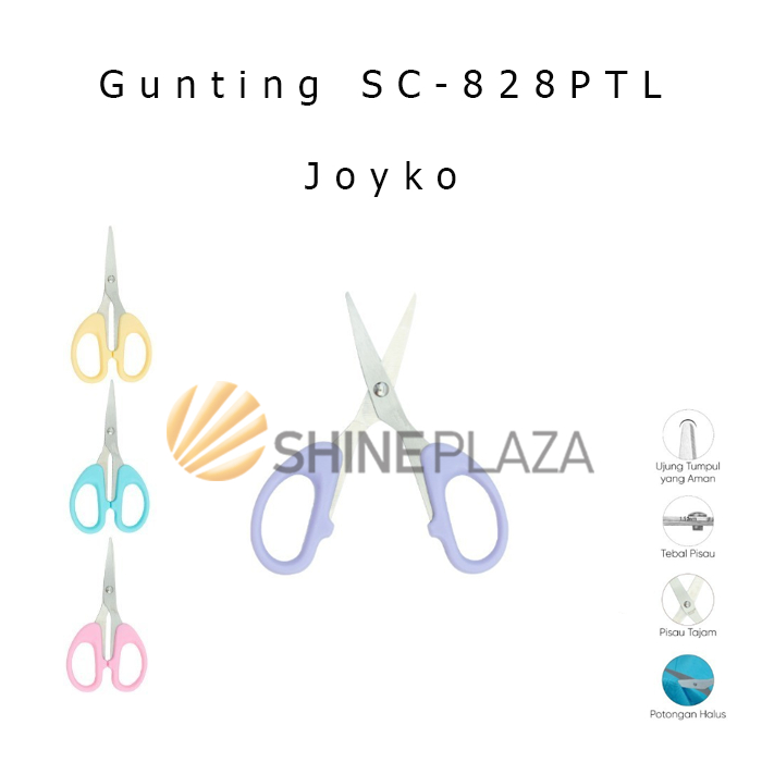 

Gunting Kecil Stainless Kuat Tajam Joyko SC-828PTL - Stainless Scissors Pastel color SC-828