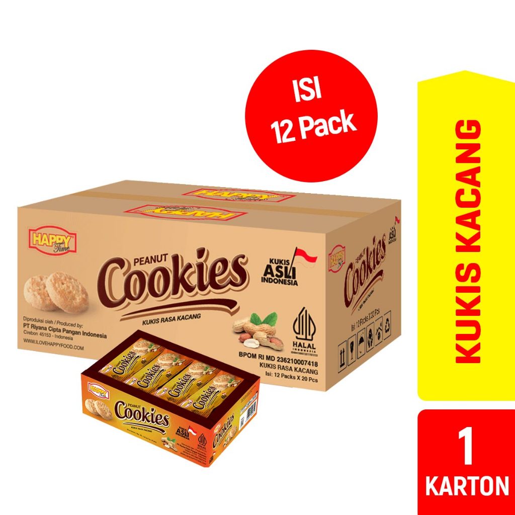

Happy Time Kukis Kacang (1 Karton isi 12 Combo Pack)