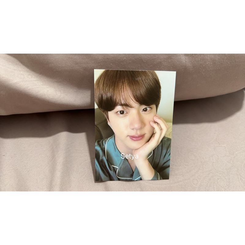 PAJAMA BE PC JIN BTS OFFICIAL PIYAMA PHOTOCARD PC