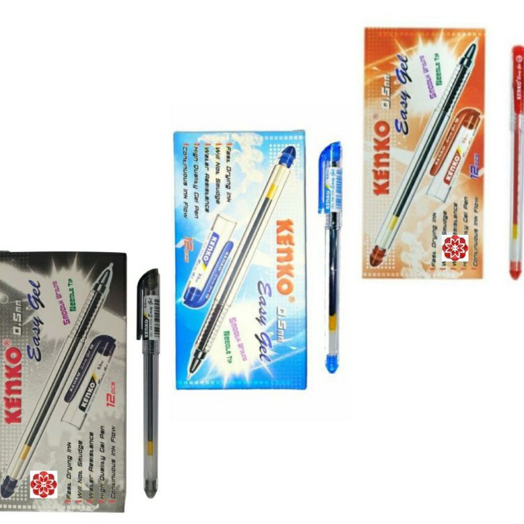 

KODE A84S Pulpen Kenko Easy Gel 5mm Grosir 1 Lusin