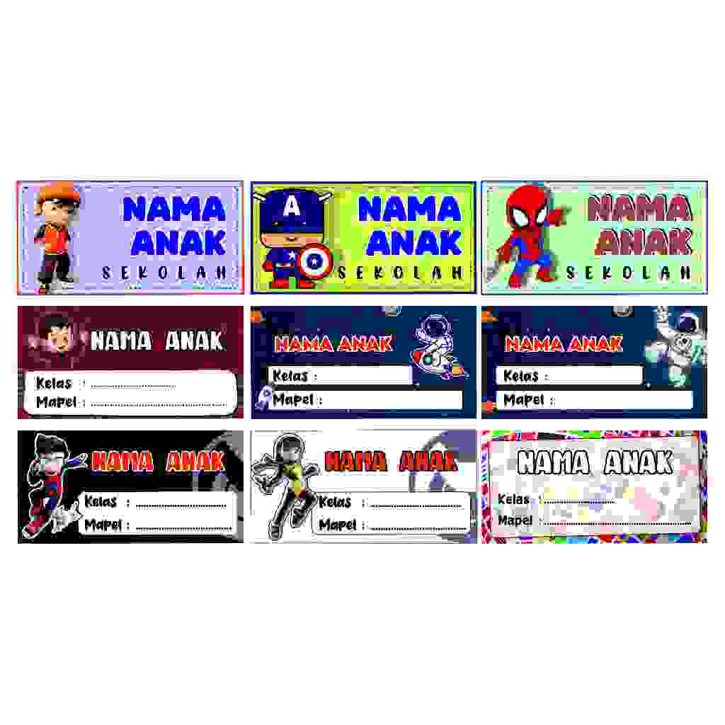 

STIKER NAMA UNTUK BUKU (Custom)
