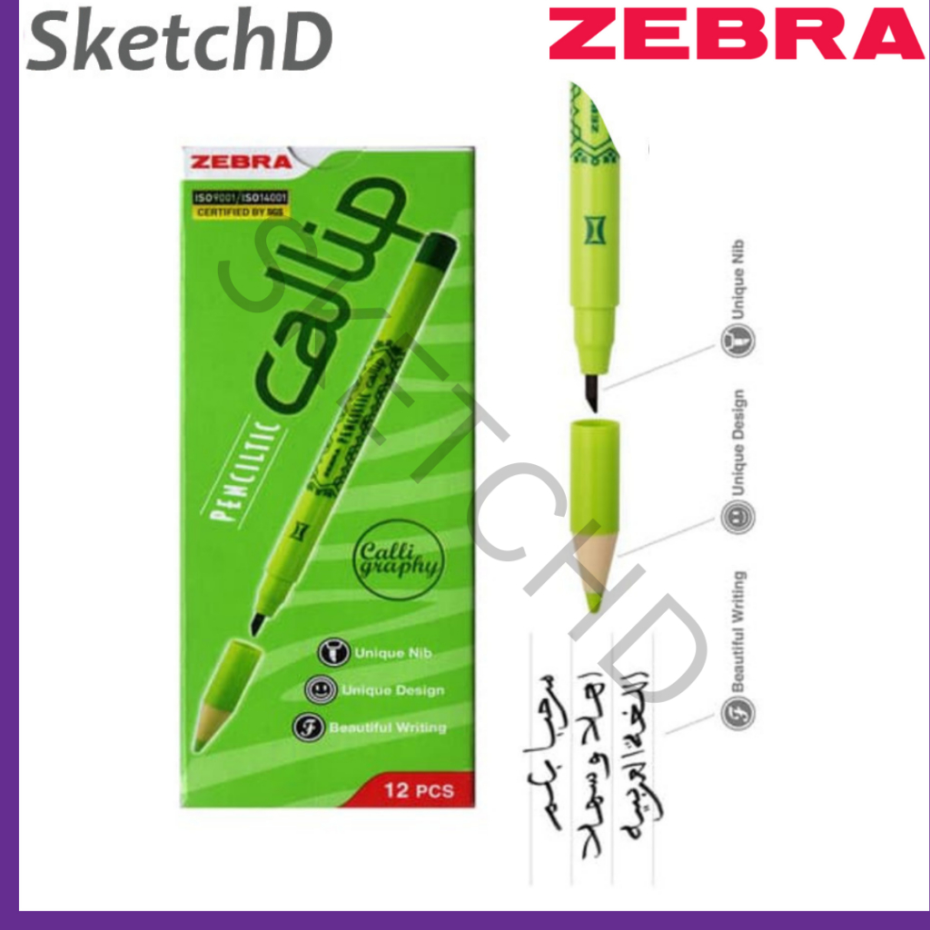 

Penciltic Zebra Callip Black - Pulpen Kaligrafi - Pena Kaligrafi