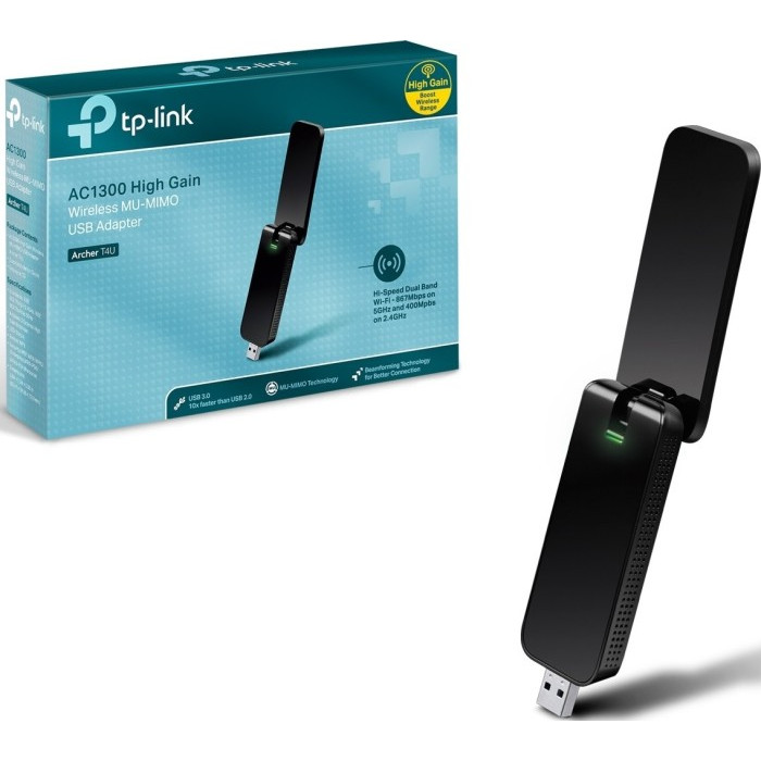 TP-LINK ARCHER T4U AC1300 Wireless Dual Band USB Adapter