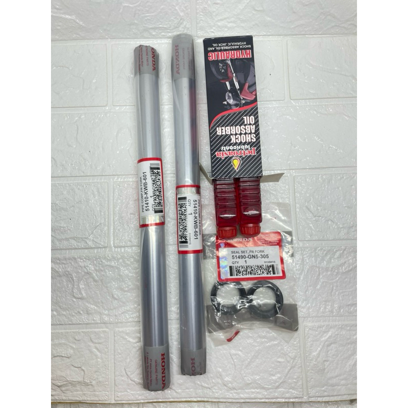 Paket as shock depan untuk motor blade lama- revo absolute (KWB)