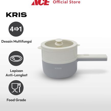 Terbaru Ace Kris 16 ltr Panci Elektrik Serbaguna  Putih Multifunction Electric Pan Kuali Pot Listrik