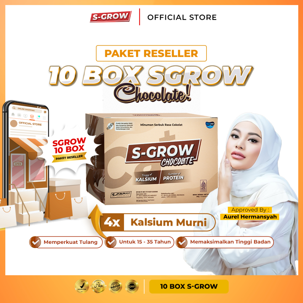 

Paket Usaha Reseller S-Grow Cokelat - Peninggi Badan Untuk Remaja dan Dewasa
