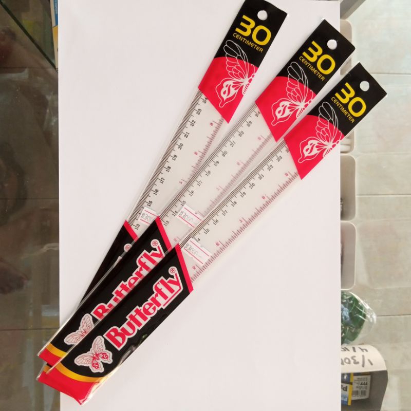 

penggaris plastik 30 cm butterfly