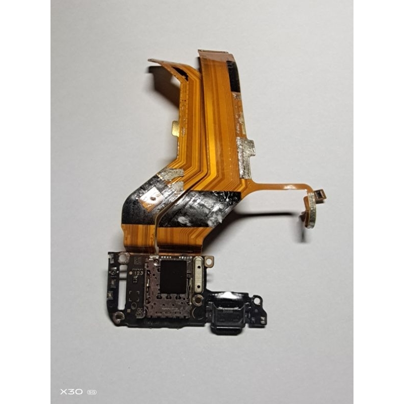 Flexible cas+ Flexible lcd + papan cas sim vivo x50 pro original copotan.