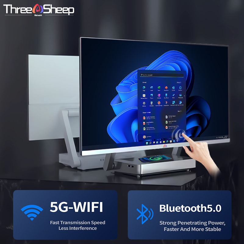 [layar sentuh]Komputer All in one PC gaming Core Intel i5/i7 16G SSD 512GB Desktop Layar sentuh lipat Monitor PC 27/24Inch AIO Computer WiFi/Bluetooth Windows10/11 Gratis Keyboard dan Mouse Dapat dipilih,Garansi 1 Tahun